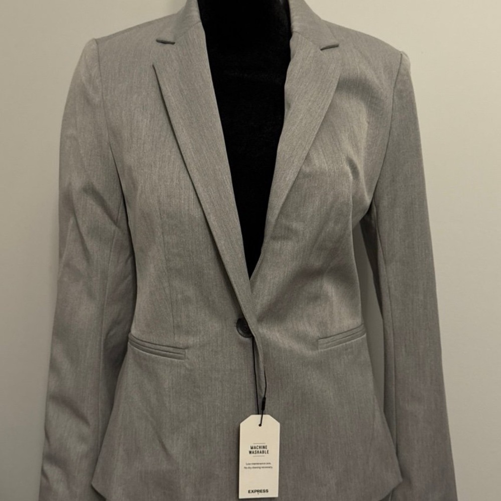 Express Light Gray Women's Blazer
